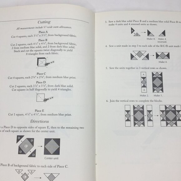 Vintage 1993 Samplings From The Sea Sampler Series Rosemary Makhan Quilting Book - Picture 5 of 11